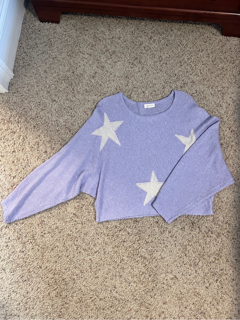 Promesa Lavender Star Knit Sweater
